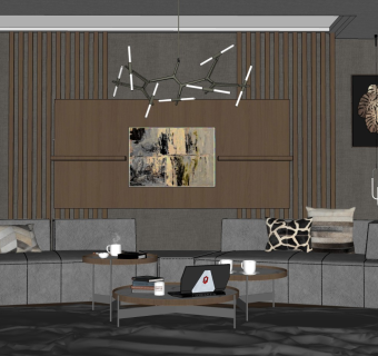 精品客厅设计家具模型 (97)